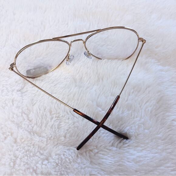 Noelle Gold Blue Light Glasses - Picture 11 of 12